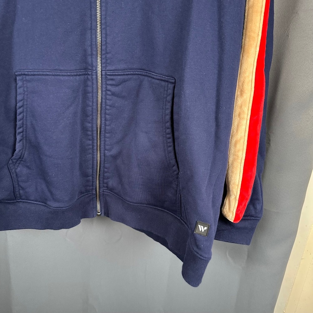 The Wild Collective NHL Florida Panthers Navy Full Zip Hoodie Mens 2XL Striped - Picture 4 of 9